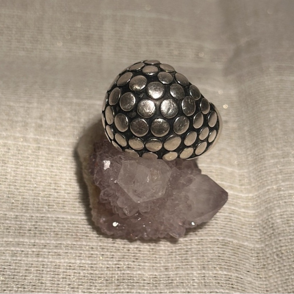 John Hardy Sterling Silver Dome Ring 
Size 8 1/4 - Picture 6 of 7